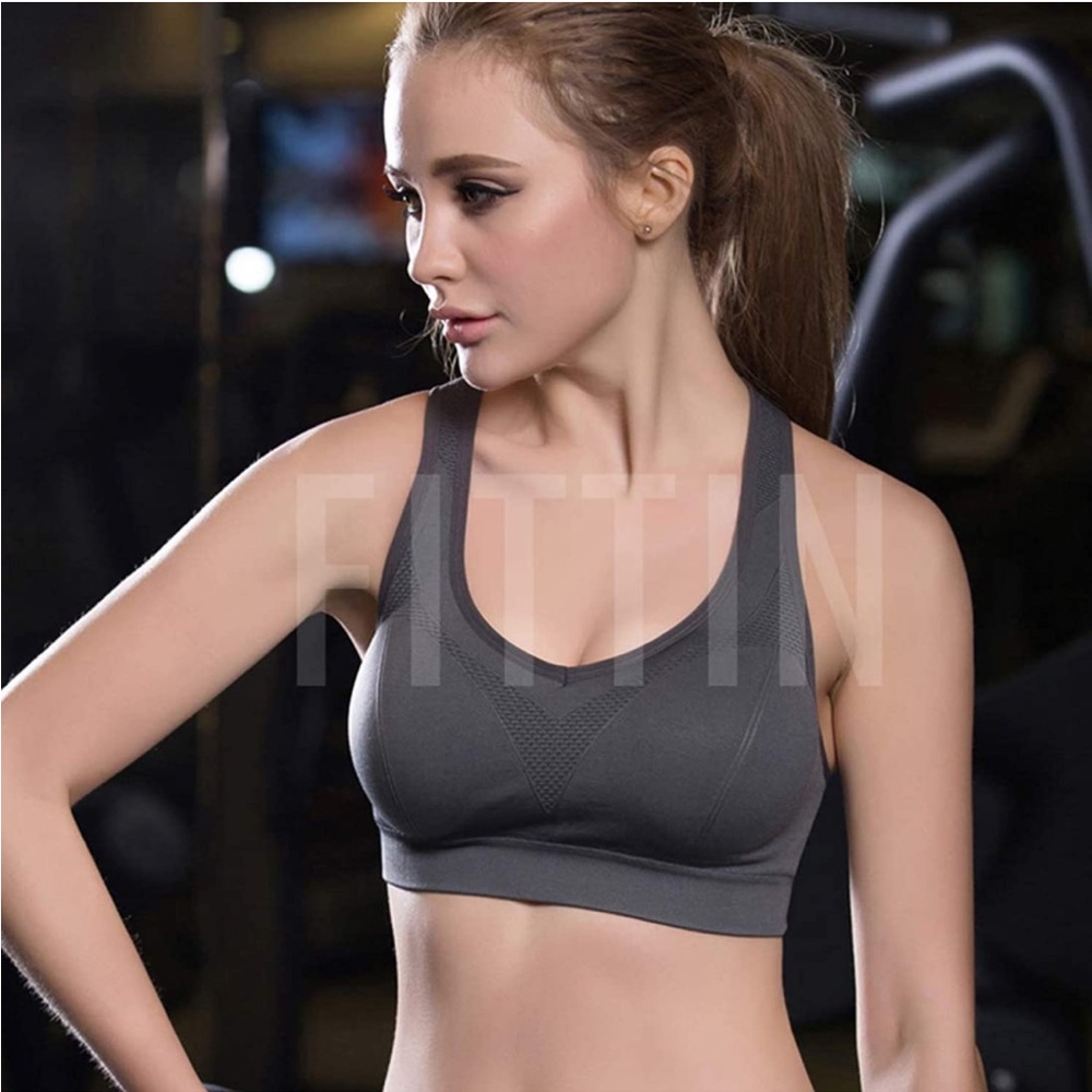 Gray Fittin Sports Bra Size XXL